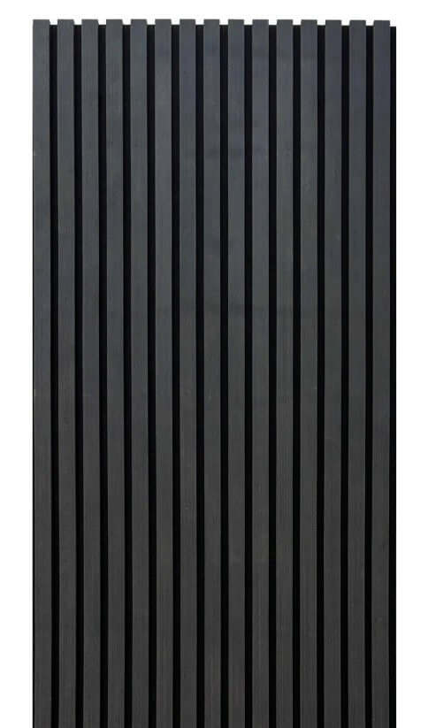 Luxury Acoustic Slat Wood Wall Panel - Black