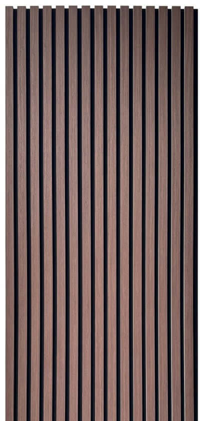 Luxury Acoustic Slat Wood Wall Panel - Walnut